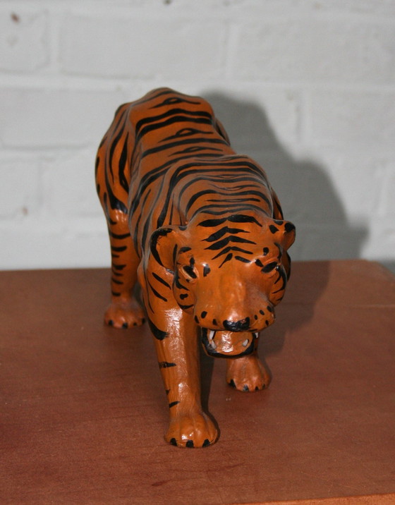 Image 1 of Vintage Papier Maché Tiger