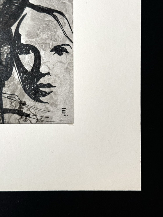 Image 1 of Eugène Eechaut (1928-2019) - Surreal Ink Composition 