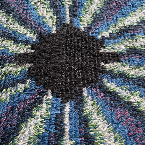 Image 1 of Scandinavian vintage wool rug Rya, Sweden 1960