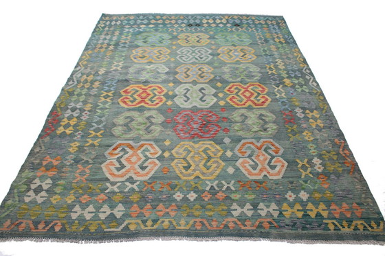 Image 1 of Original Old Style Kelim Afghan 246 X 188 Cm Top Condition