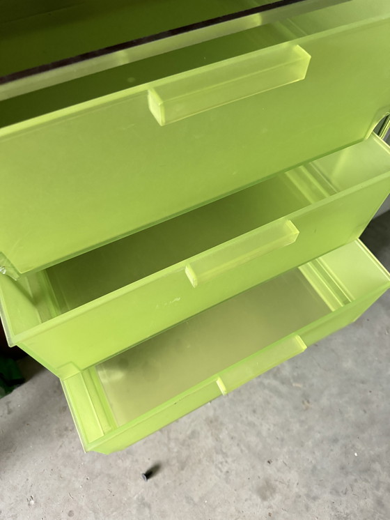 Image 1 of 2x Kartell Mobil Chest of Drawers With Wheels