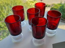 6x Luminarc Verrerie D'Arques shot glasses