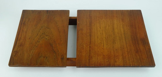 Image 1 of very rare danish modern serving set laurids lonborg ceramic and wood 1960s