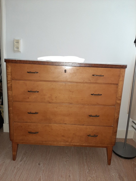 Image 1 of Chest of drawers with mirror