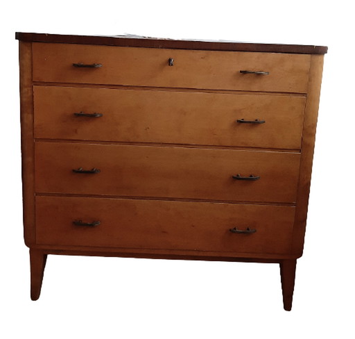 Chest of drawers with mirror