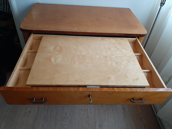 Image 1 of Chest of drawers with mirror