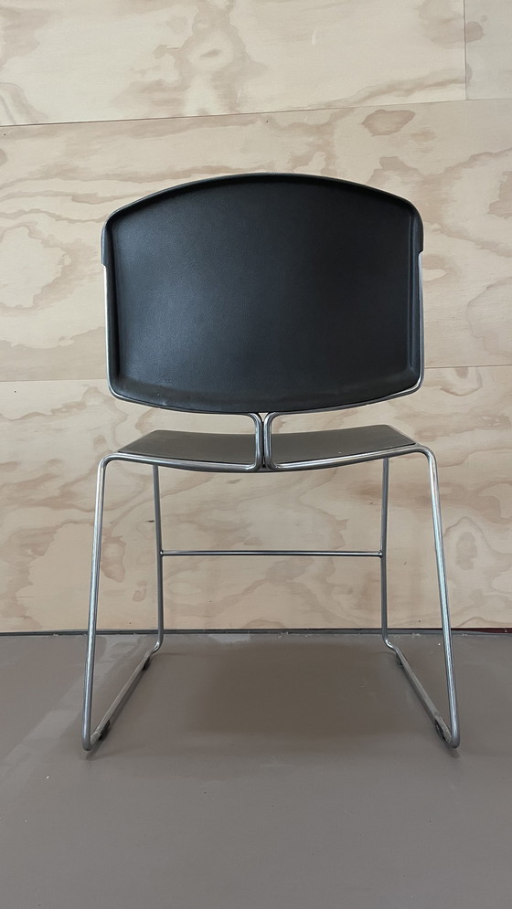 Image 1 of 4x chaises de salle à manger Steelcase Max-Stacker