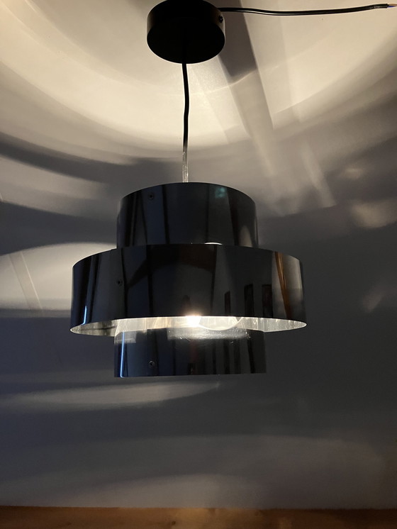 Image 1 of Vintage adjustable hanging lamp chrome