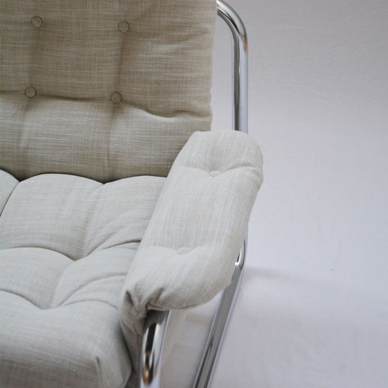 Image 1 of Vintage Design Johan Bertil Tubular Frame Armchair Sweden 1970