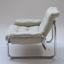Vintage Design Johan Bertil Tube Frame Armchair Sweden 1970