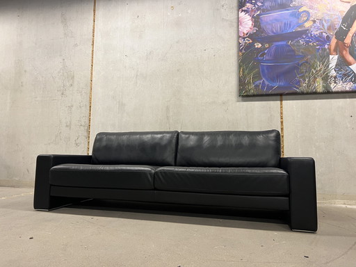 Rolf Benz Ego sofa - black leather