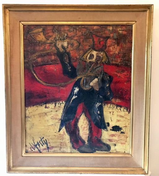 Schilderij Henry Maurice D’anty – schilderijen tekeningen, Canvas, Abstract