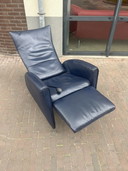 Fauteuil Jori Vinci Relax Cuir bleu