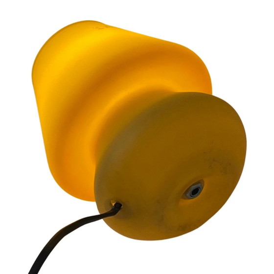 Image 1 of Habitat - XS - 1980’s - Yellow - Glass mushroom lamp