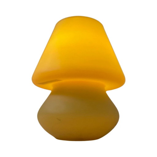 Habitat - XS - 1980's - Jaune - Lampe champignon en verre