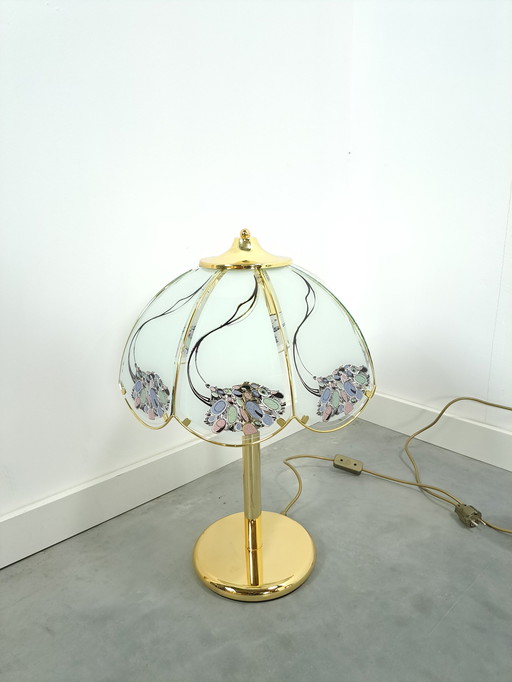 AF Cinquanta lampe à poser vintage - verre doré