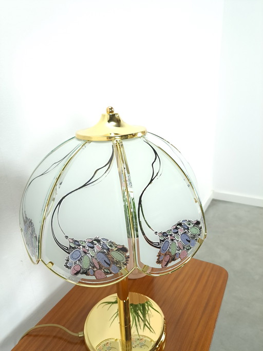 AF Cinquanta lampe à poser vintage - verre doré