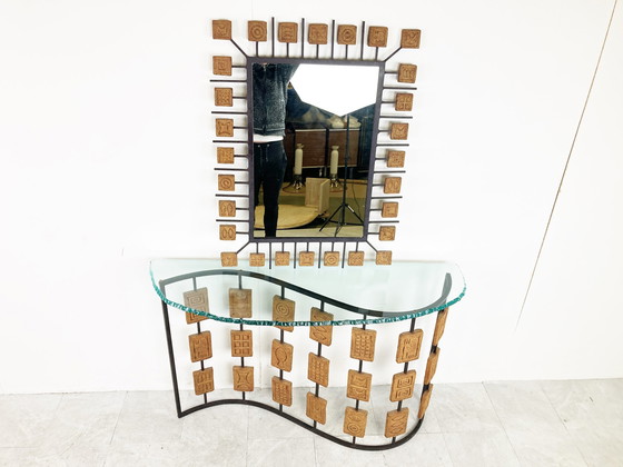 Image 1 of Miroir console Mario Giani