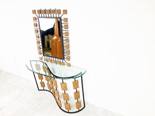 Miroir console Mario Giani