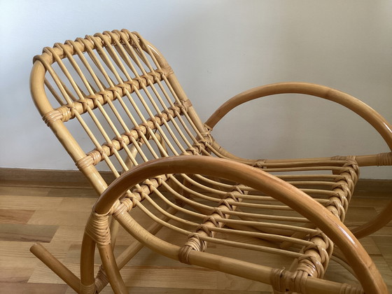 Image 1 of Rattan children's rocking chair