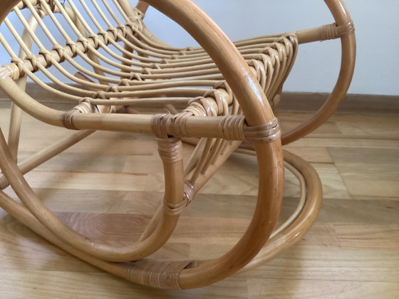 Image 1 of Rattan children's rocking chair