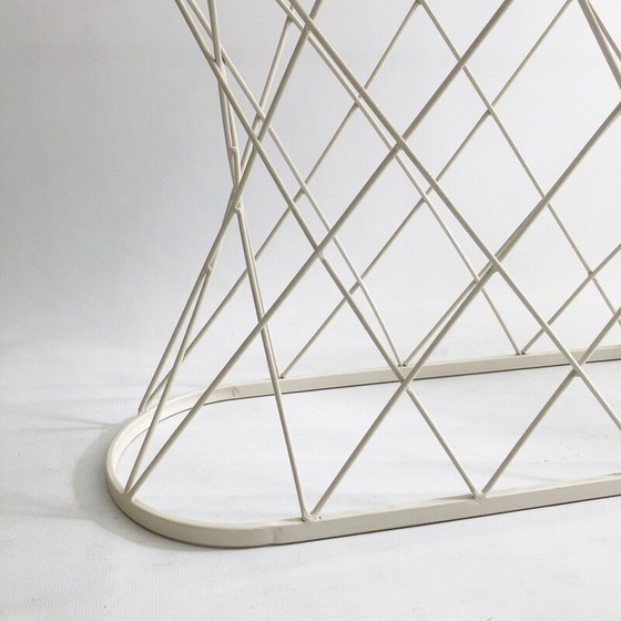 Image 1 of Vintage white twisted console table by Isamu Noguchi Style USA 1980s