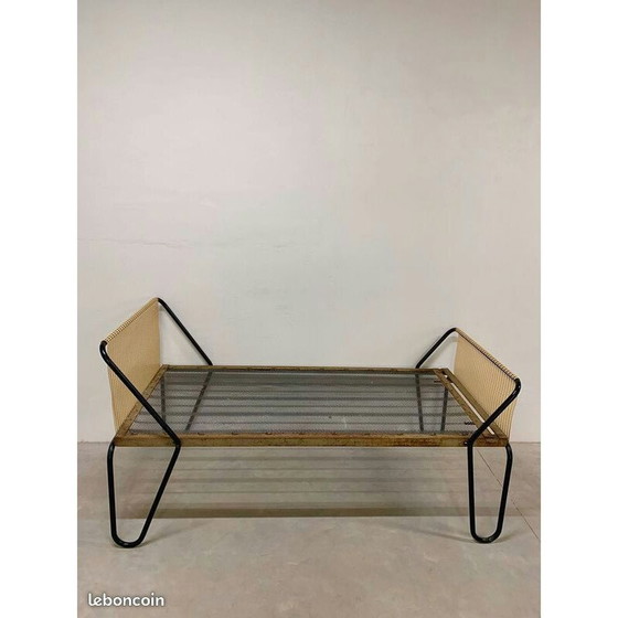 Image 1 of Pair of vintage miami metal daybeds by Jacques Hitier, 1950