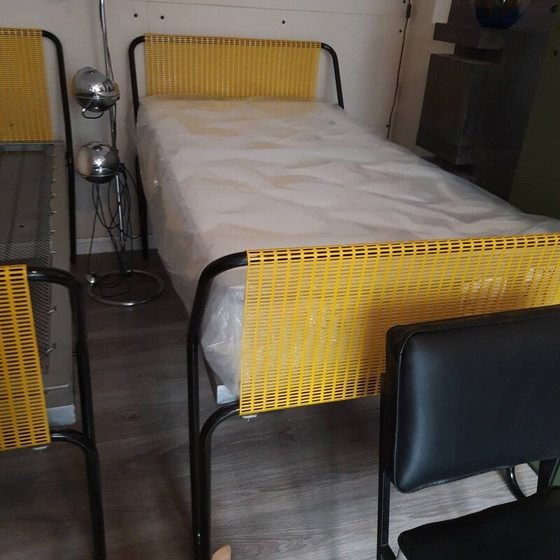 Image 1 of Pair of vintage miami metal daybeds by Jacques Hitier, 1950