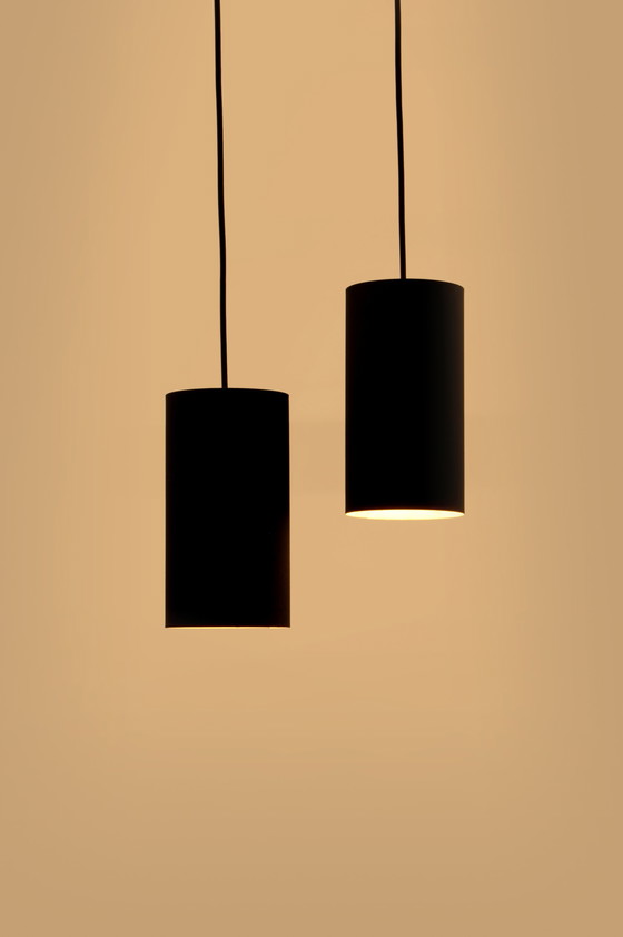 Image 1 of Philips Set of 2 hanging lamps Model Nt 48 design by Argenta, 1960