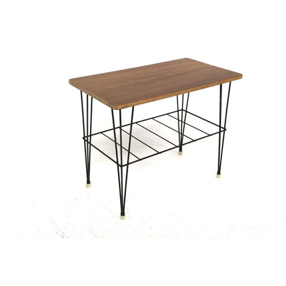 Image 1 of Tavolino vintage "Stringbord" in teak e metallo, Svezia 1950