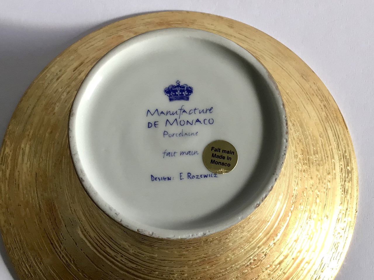 Manufacture De Monaco Porcelain Bowl