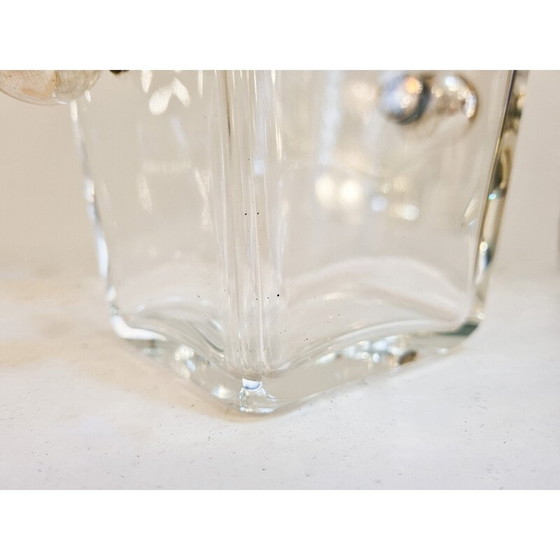 Image 1 of Mid-century crystal and silver ice bucket, Germany