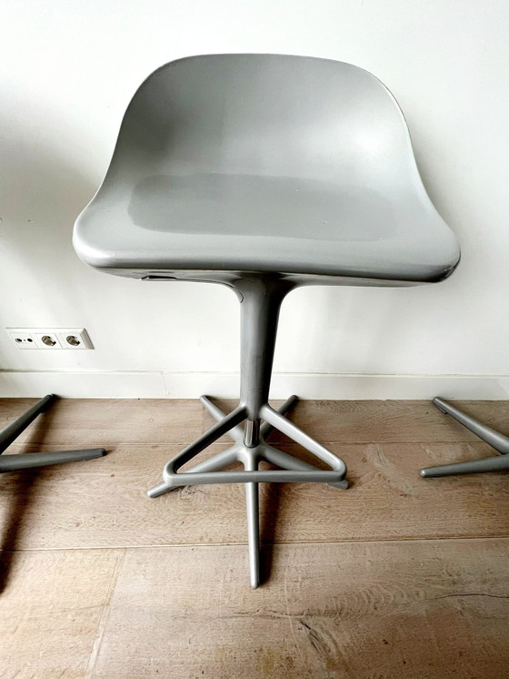 Image 1 of 4x Kartell Tabouret de bar Spoon gris