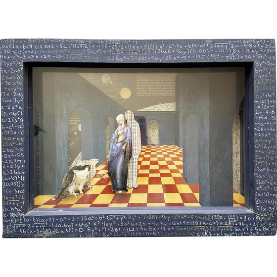 Image 1 of Antique painting "Virgin Mary of Mathematics", England