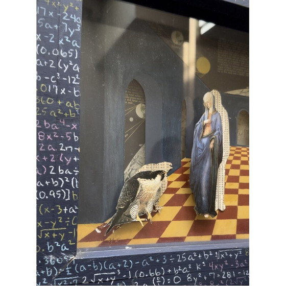Image 1 of Antique painting "Virgin Mary of Mathematics", England