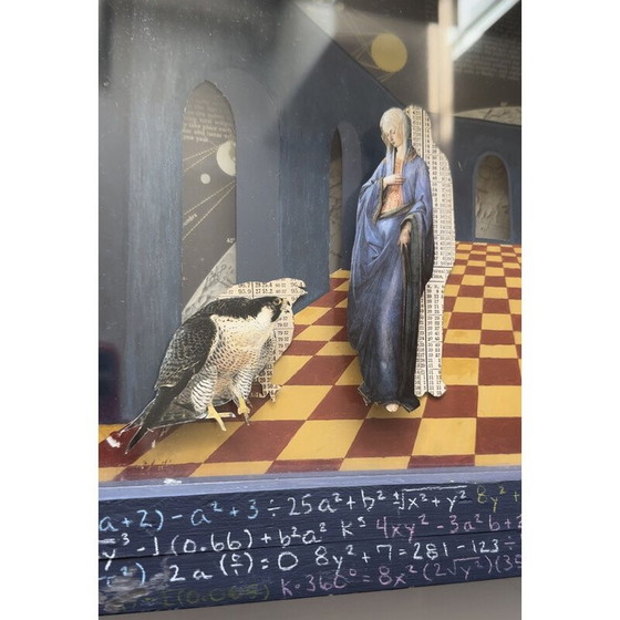 Image 1 of Antique painting "Virgin Mary of Mathematics", England