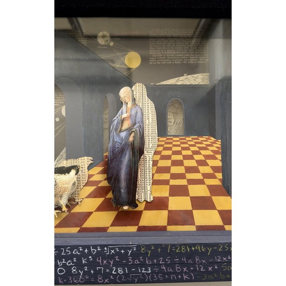 Image 1 of Antique painting "Virgin Mary of Mathematics", England