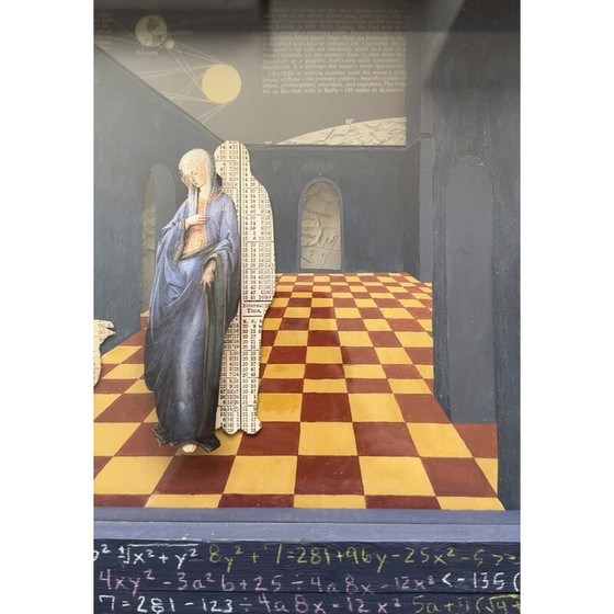 Image 1 of Antique painting "Virgin Mary of Mathematics", England