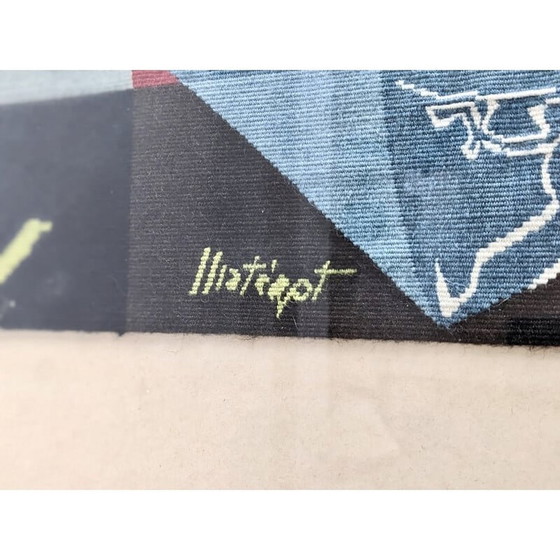Image 1 of Vintage tapestry "Key Largo" in multicolored wool by Mathieu Matégot