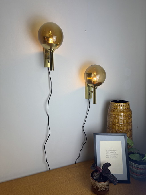 Set Of 2 Mejlstrøm Belysning Model 803 Wall Lights