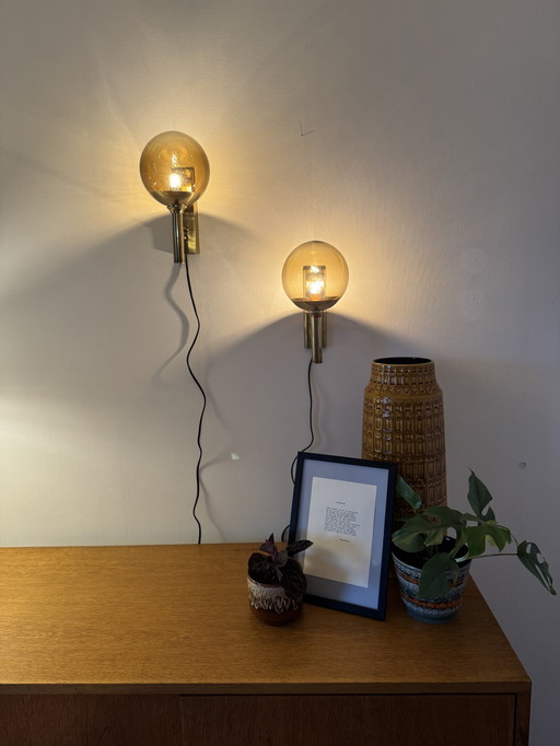 Set Of 2 Mejlstrøm Belysning Model 803 Wall Lights