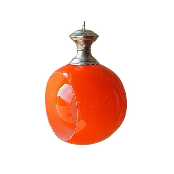 Image 1 of Lampada a sospensione in vetro vintage di Carlo Nason per Eclipse Mazzega, Venezia, Italia, 1960