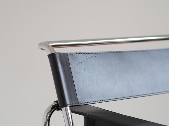 Image 1 of Knoll Int. / Gavina Marcel Breuer Wassily Chair Leather Black