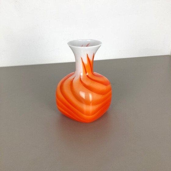 Image 1 of Large vintage Pop Art Opaline Florence Vase 1970s
