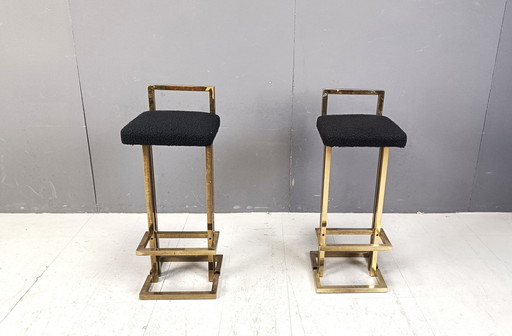 Belgochrom Bar Stools, Set of 2, 1970s