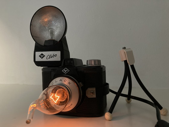 Image 1 of Appareil photo Agfa avec lampe et trépied