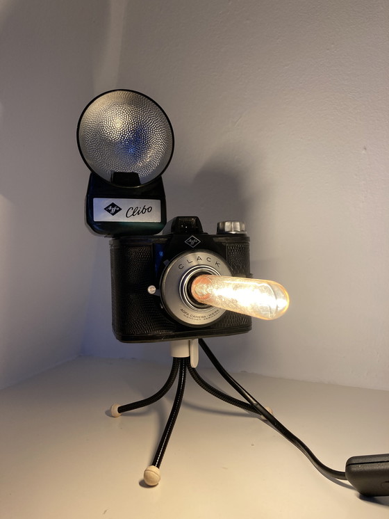 Image 1 of Appareil photo Agfa avec lampe et trépied