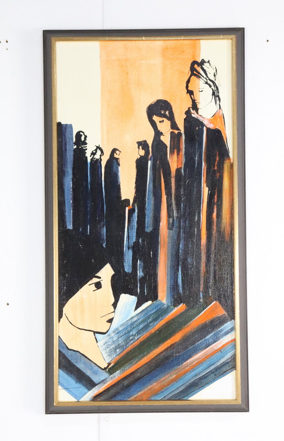 Image 1 of Fernando Alzamora Albeniz Painting 1977 Vintage