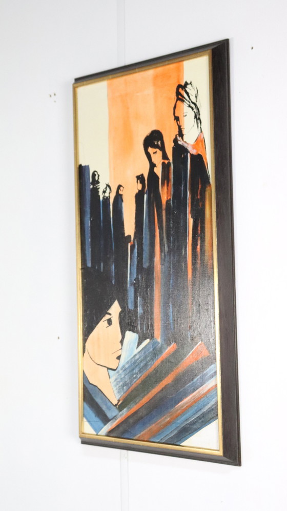 Image 1 of Fernando Alzamora Albeniz Painting 1977 Vintage