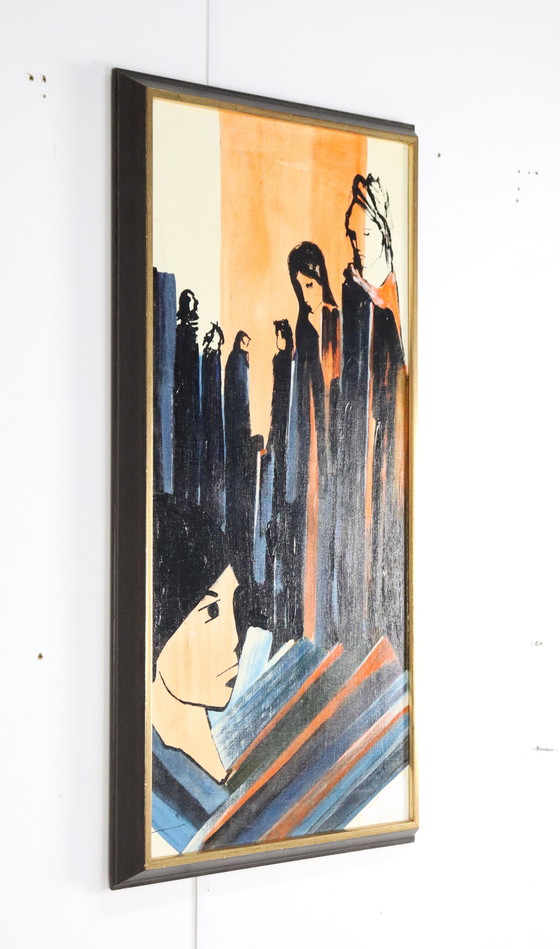 Image 1 of Fernando Alzamora Albeniz Painting 1977 Vintage